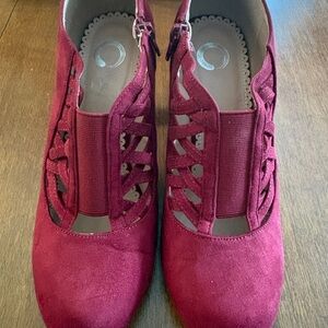 Elegant Burgundy Women's Shoes